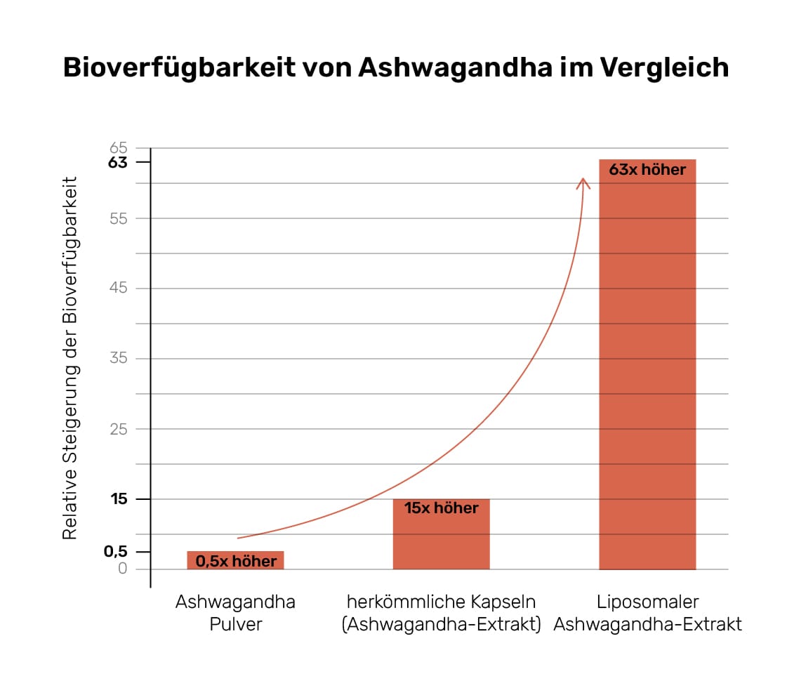 Bioverfügbarkeit von Ashwagandha im Vergleich