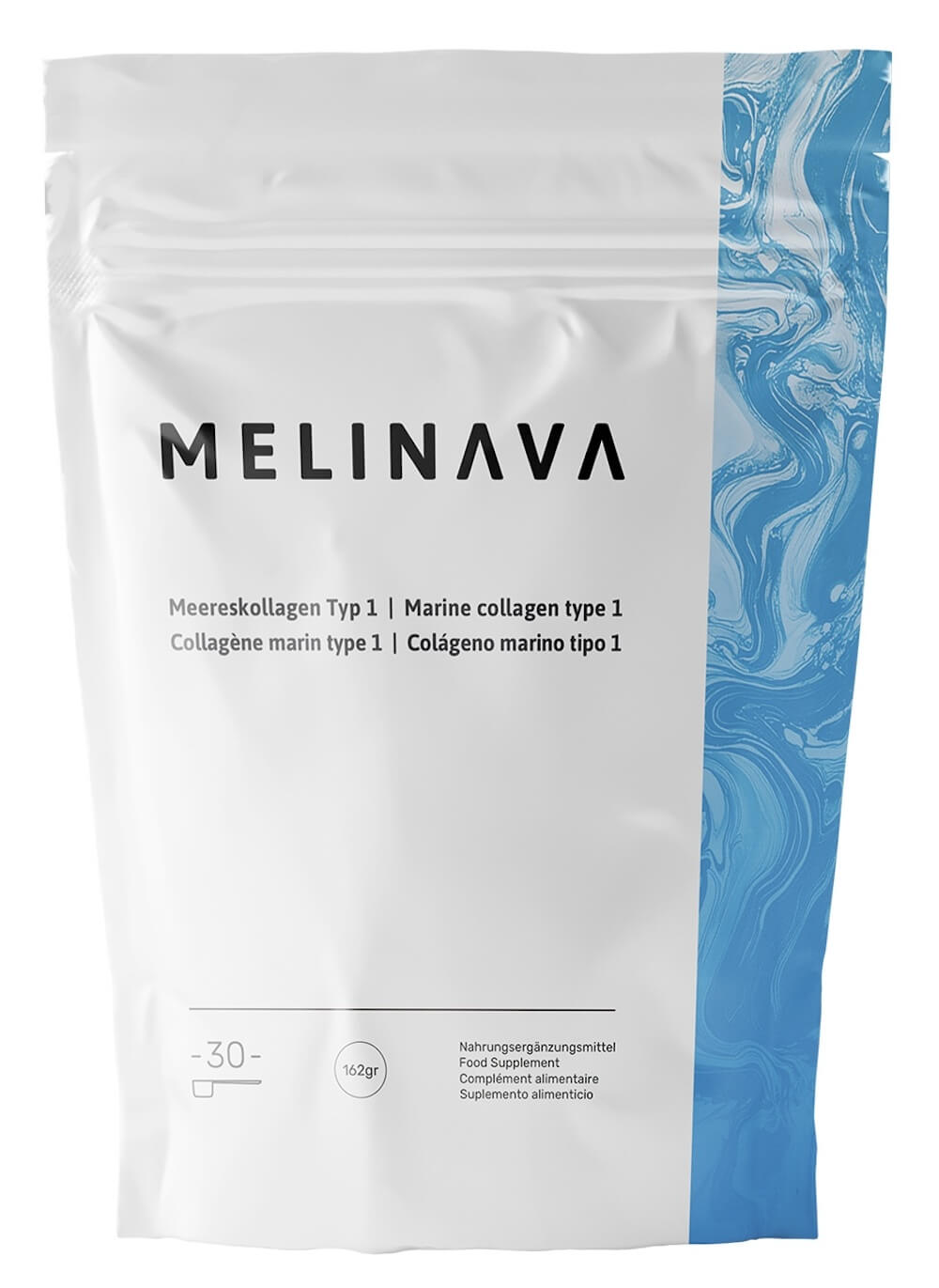 MELINAVA Marines Kollagen, Beutel mit 30 Portionen