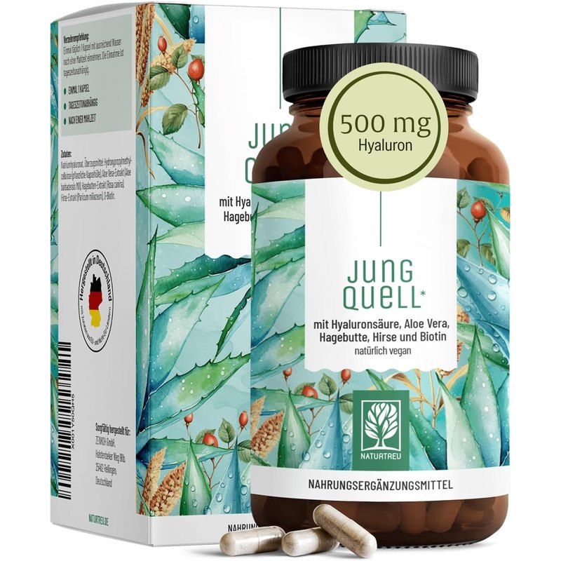 NATURTREU Jungquell Hyaluron Kapseln, 90 Kapseln